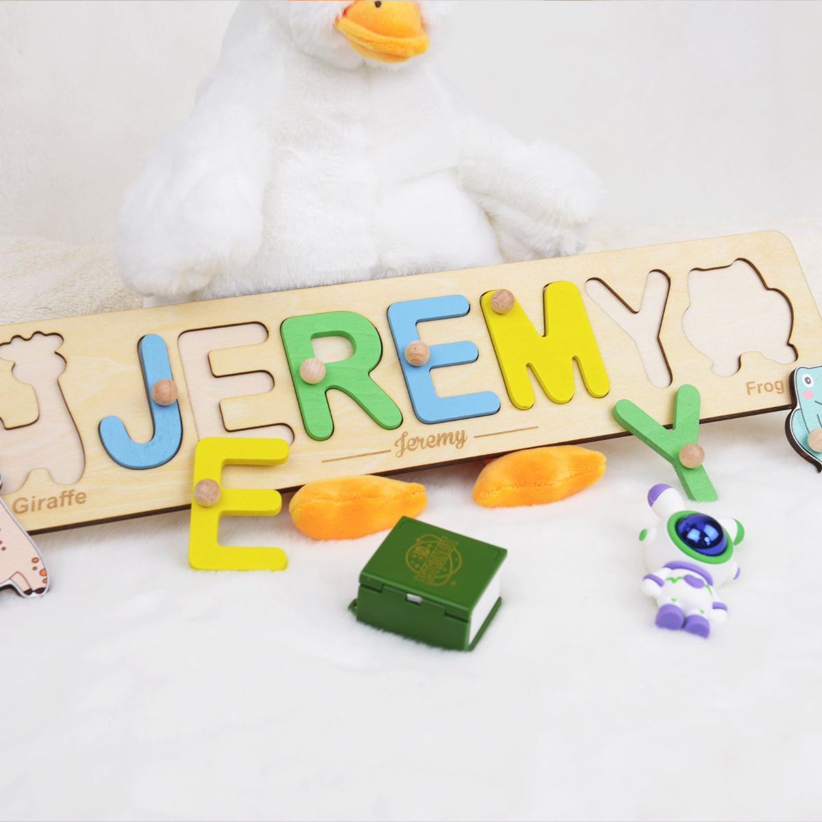 Personalized Name Puzzle, Easter Gifts for Kids, Wooden Toys, Baby Shower Gift, Custom Toddler Toys, First Birthday Gift