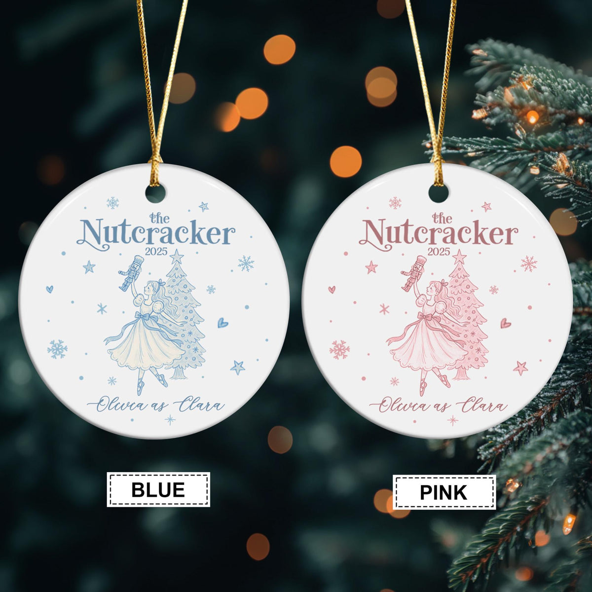 Nutcracker Ornament, Nutcracker Ornament, Personalized The Nutcracker Ballet Dancer Keepsake Ornament, Ballet Gift for Dancer