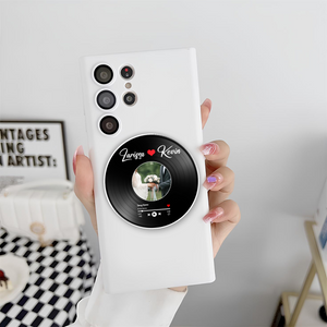 Custom Photo & Your Favorite Song - Custom Shape Phone Grip - Gift For Couple, For Him, For Her, Anniversary Gift