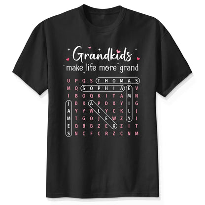 The Greatest Gift You Ever Know Word Search Puzzle Art - Personalized Shirt - Gift For Grandma