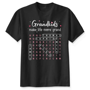 The Greatest Gift You Ever Know Word Search Puzzle Art - Personalized Shirt - Gift For Grandma