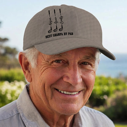 Best Dad Grandpa By Cap - Personalized Cap