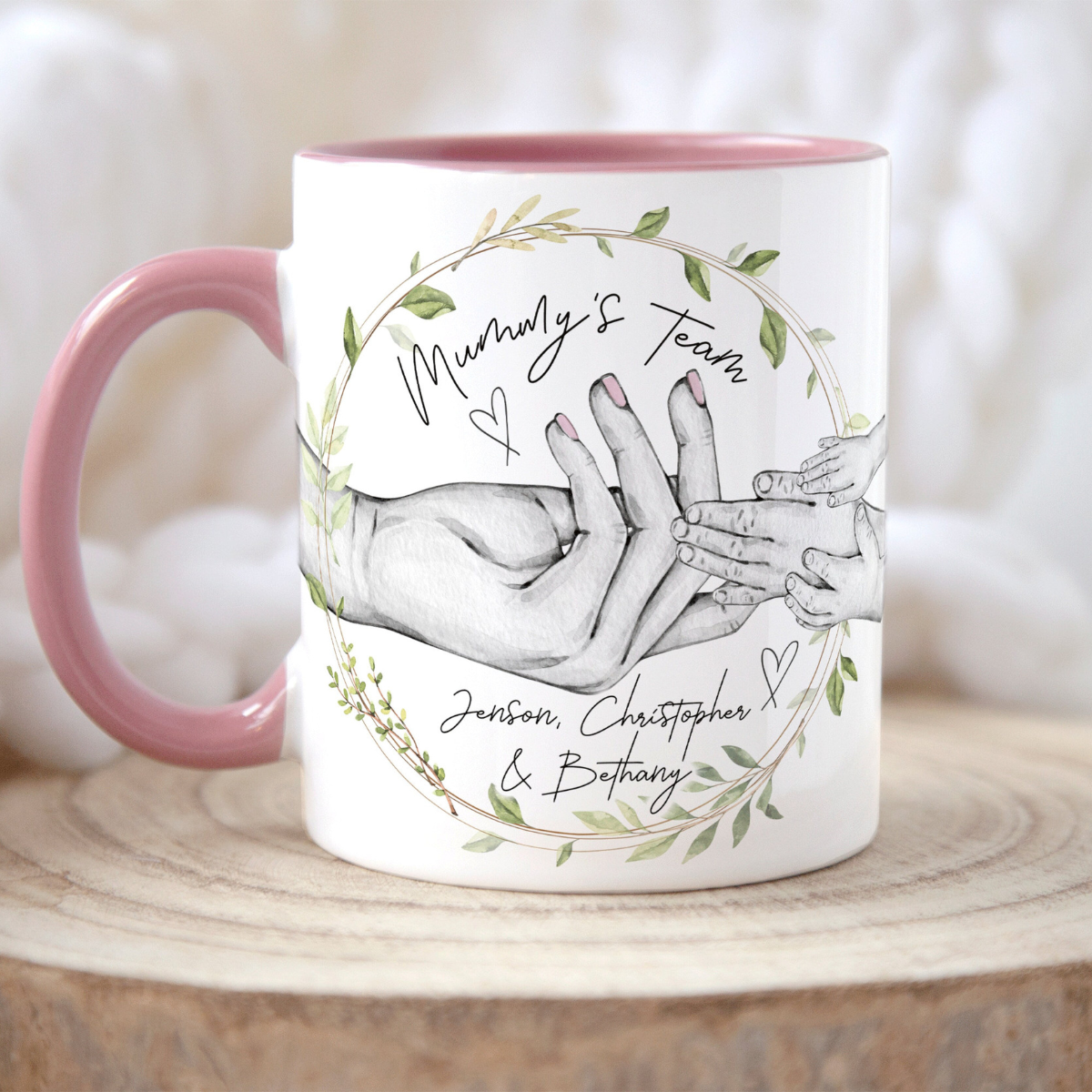 Mommy's Team - Personalized Mug - Gift For Mom, Mother's Day, Birthday Gift From Kids