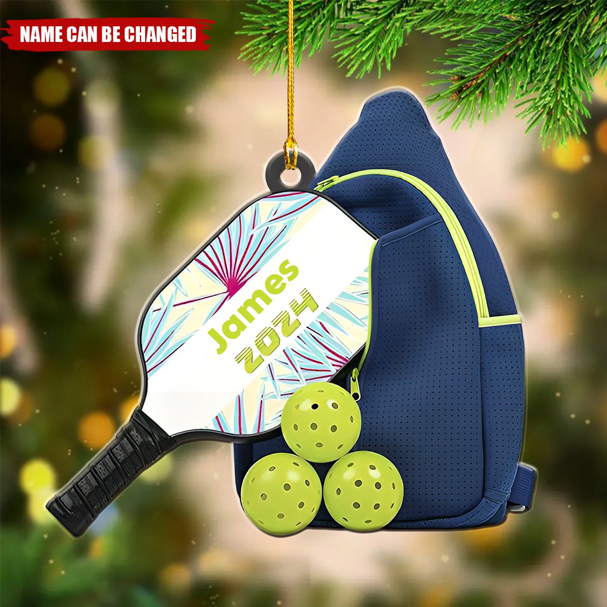 Pickleball Kit - Personalized Acrylic Ornament - Christmas Gift For Pickleball Players, Pickleball Lovers