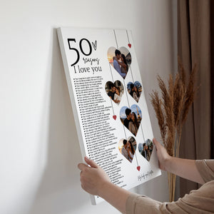 50 Reasons We Love You - Personalized Poster