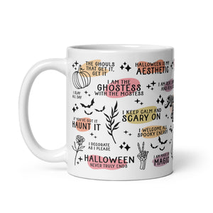 Halloween Affirmation Mug, Halloween Mug, Halloween Cup, Spooky Mug, Spooky Vibes Mug, Autumn Mug, Halloween Gifts, Trick Or Treat