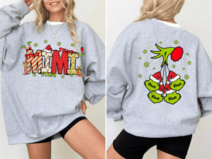 Stink Grandma Custom Kids Name - Personalized Sweatshirt - Christmas Gift For Grandma