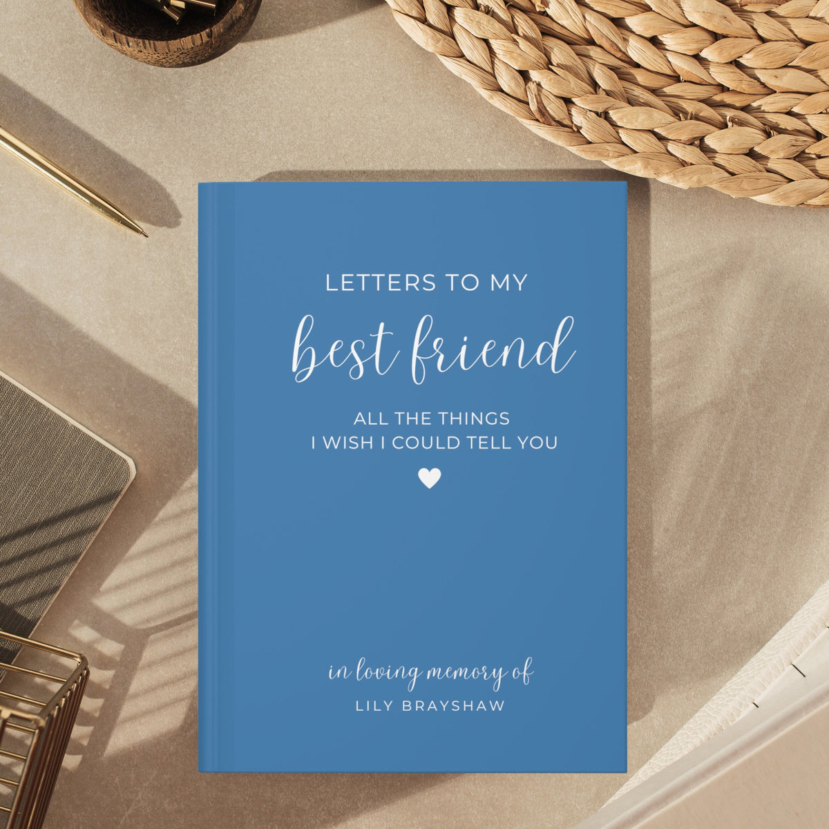 Loss of Best Friend Memorial Gift, Best Friend Memorial Journal Friend Sympathy Gift, Loss of Loved One, Letters To My Best Friend, Sister