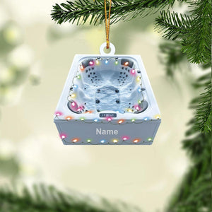 Personalized Whirlpool Bathtub Ornament, Hot Bathtub Spa Christmas Ornament, Hot Tub Sauna Ornament, Tub Swimming Pool Ornament