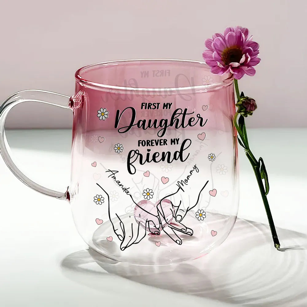 First My Mother Forever My Friend - Personalized Gradient Mug - Gift For Mother, Daughter