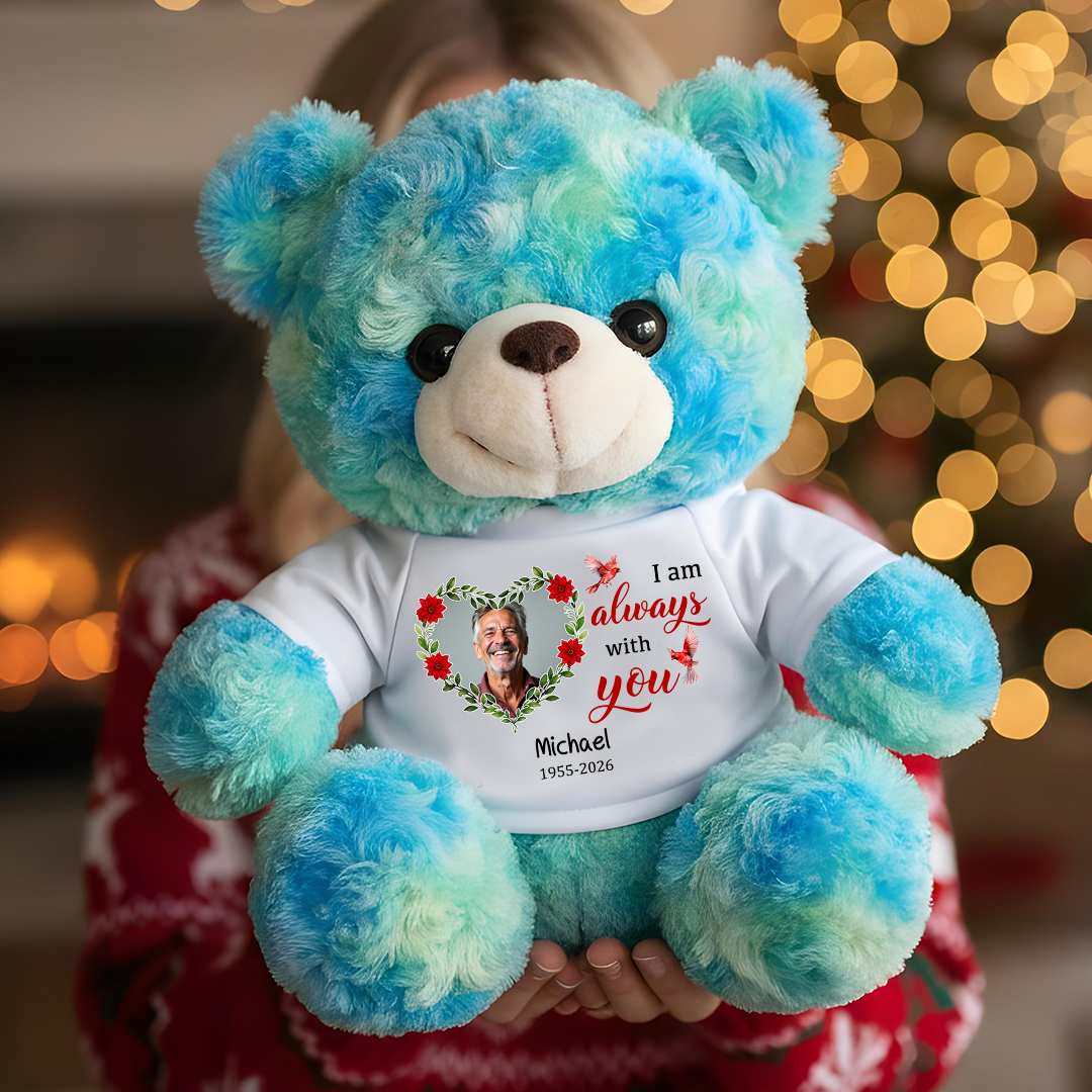 I Am Always With You Cardinal - Memorial Personalized Teddy Bear