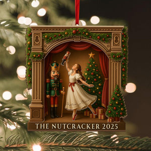Personalized Nutcracker Clara Christmas Ornament, Nutcracker Acrylic Shaped Ornament, Clara Ballet Dancer Gift Ballerina Gift, Nutcracker Gift
