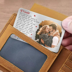 I Love You More Than Words Can Express - Personalized Wallet Insert Card - Gift For Couple, Anniversary Gift, Valentine's Day Gift