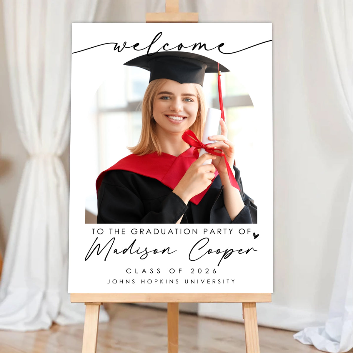 Welcome To The Graduation Party - Personalized Grad Poster