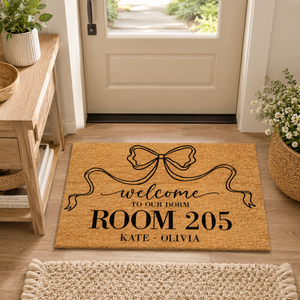Welcome to Our Dorm Doormat, College Dorm Decor, High School College Dorm Decor, Roommate Sign, Back To School Gift, Graduation Gifts