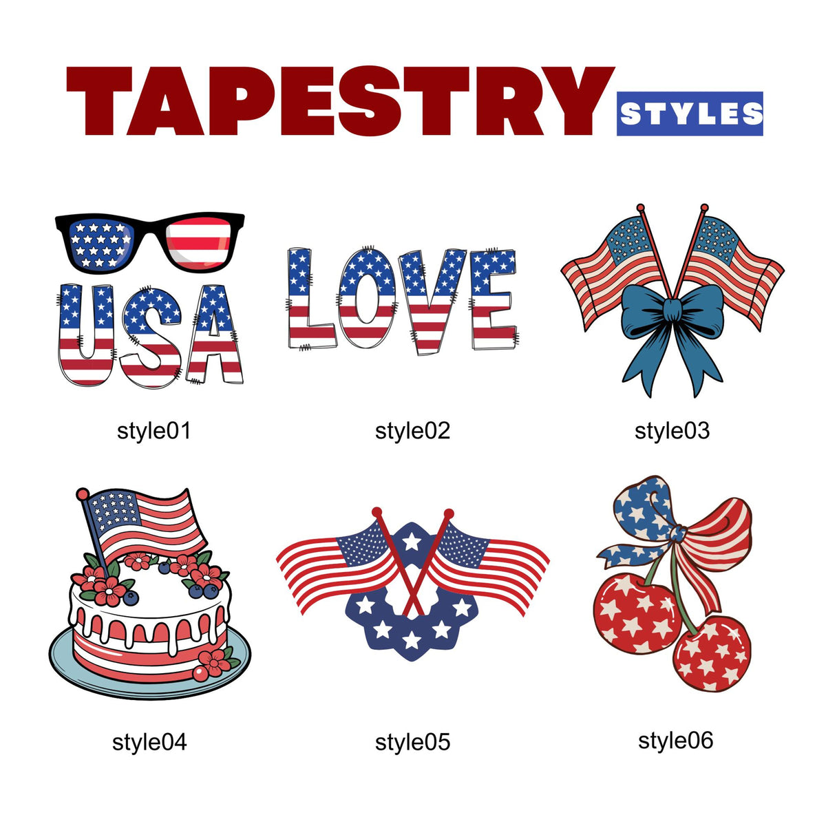 America 250th Anniversary Tapestry, USA Wall Hanging,Patriotic 4th Of July Backdrop, Coastal Americana Porch Banner, Summer Party Gift Decor
