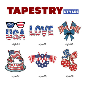 America 250th Anniversary Tapestry, USA Wall Hanging,Patriotic 4th Of July Backdrop, Coastal Americana Porch Banner, Summer Party Gift Decor