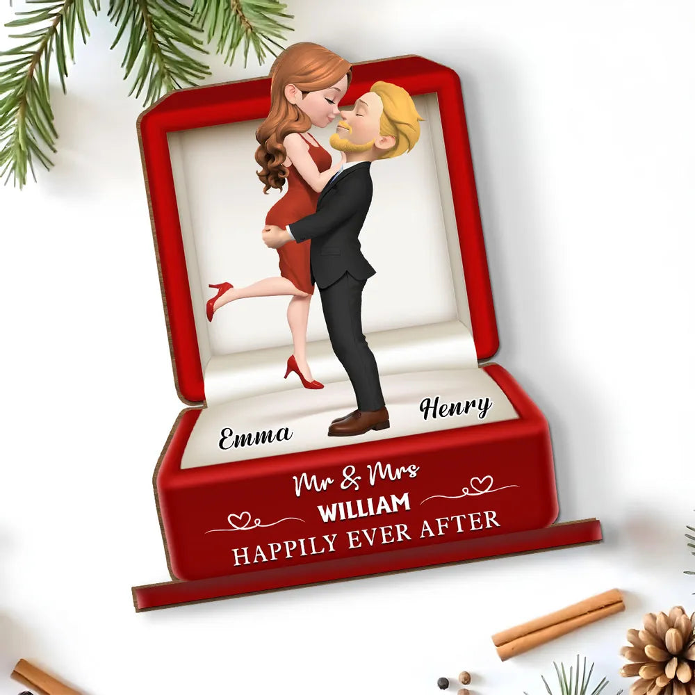 The Year We Married - Personalized Wooden Plaque - Engaged Gift For Couple