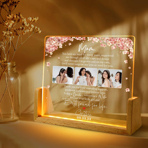 To My Mother On My Wedding Day - Personalized Desk Name Plate - Gift For Mother From Daughter