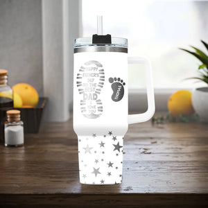 Happy Father's Day To The Best Dad - Personalized 40oz Stainless Steel Tumbler - Gift For Dad, Father's Day Gift