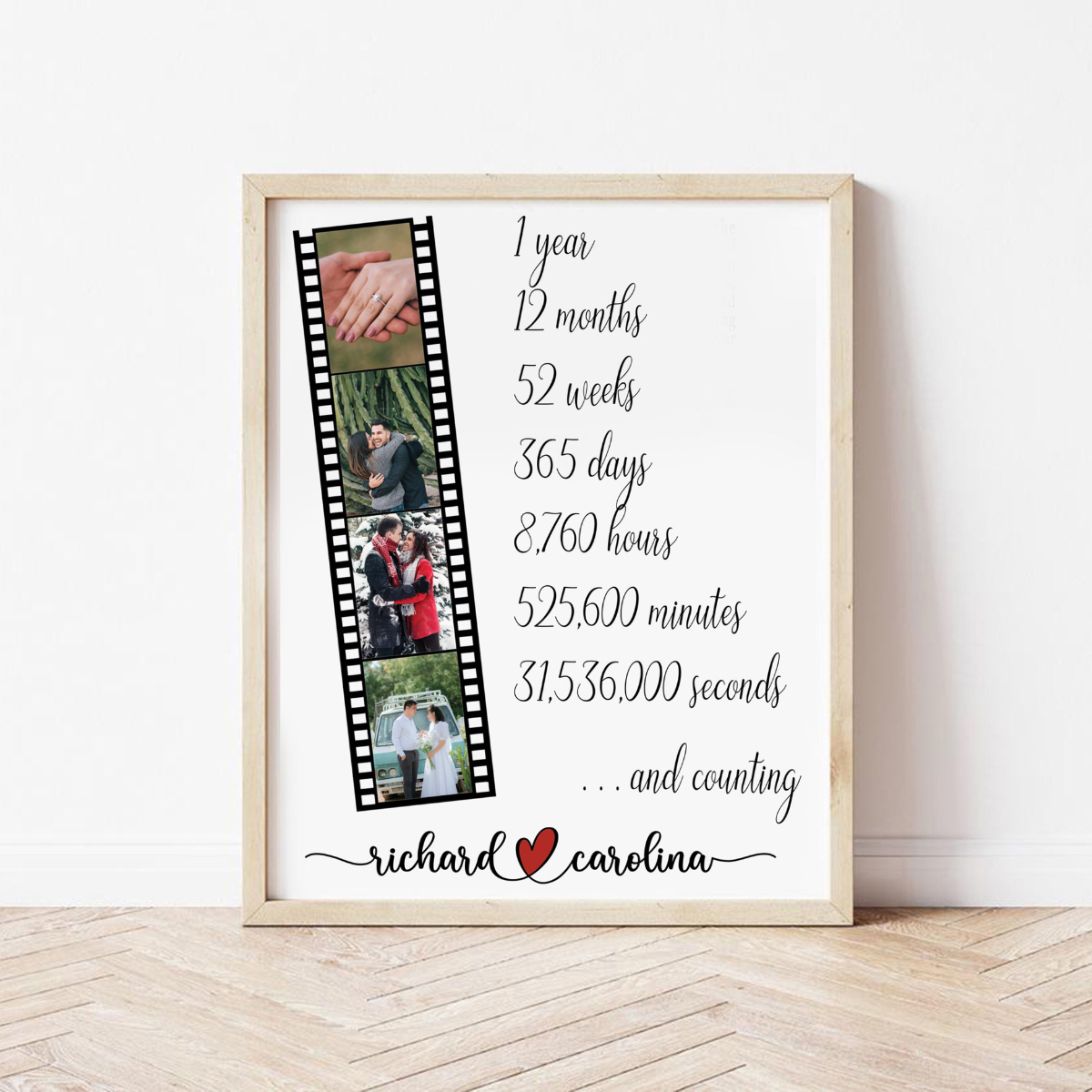 1 Year Anniversary Gift, One Year Anniversary, 1 Year Wedding Anniversary Gifts, First Anniversary, Boyfriend Gift, Anniversary Gift
