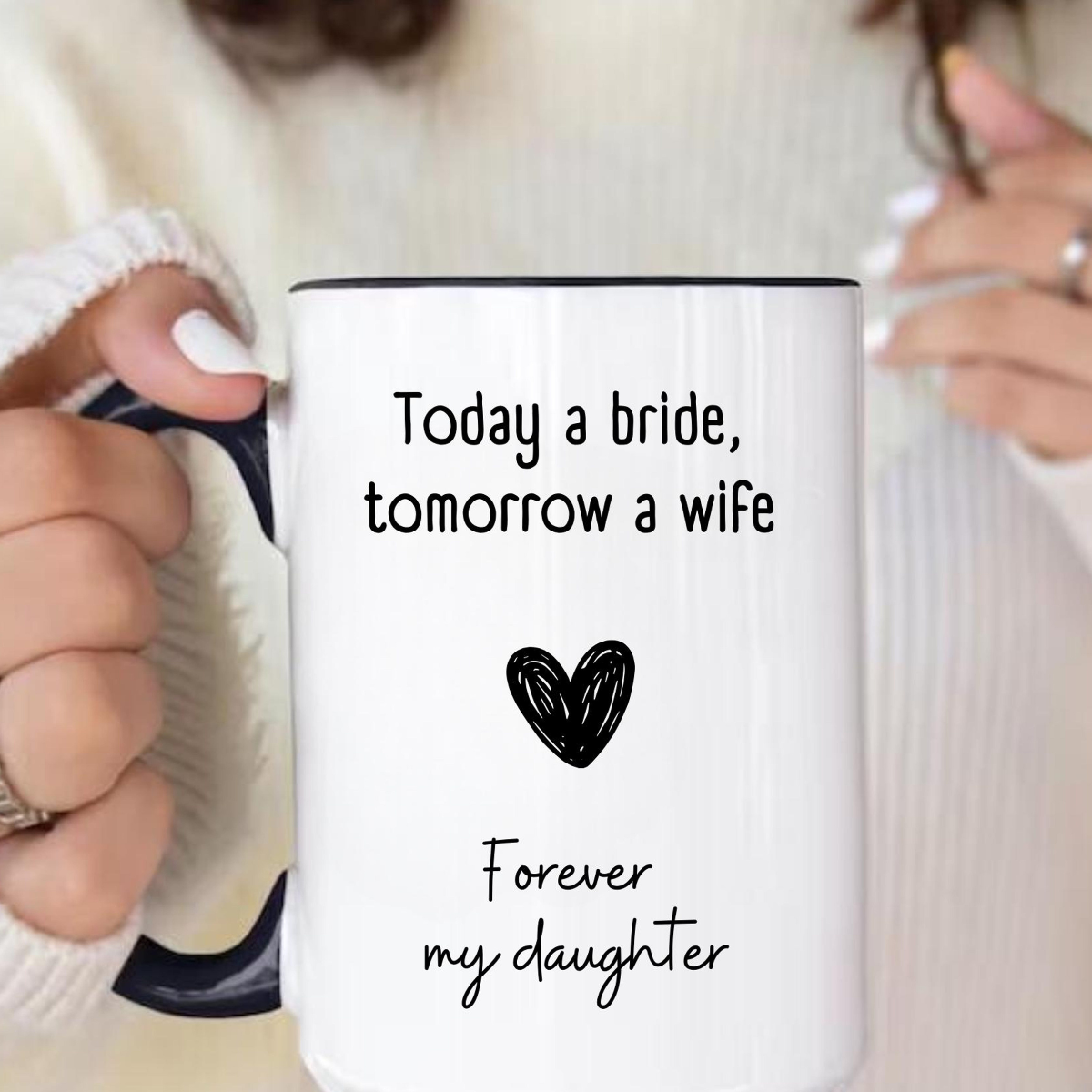 Forever My Daughter - Personalized Mug - Gift For Daughter On Wedding Day
