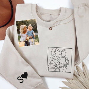 Personalized embroidered custom grandma photo shirt