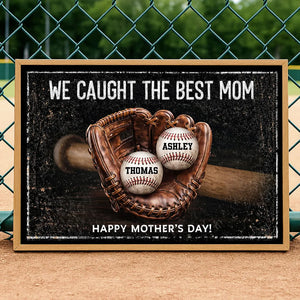 We Caught The Best Mom - Personalized Canvas - Heartfelt Mother's Day Gift for Mom, Wife