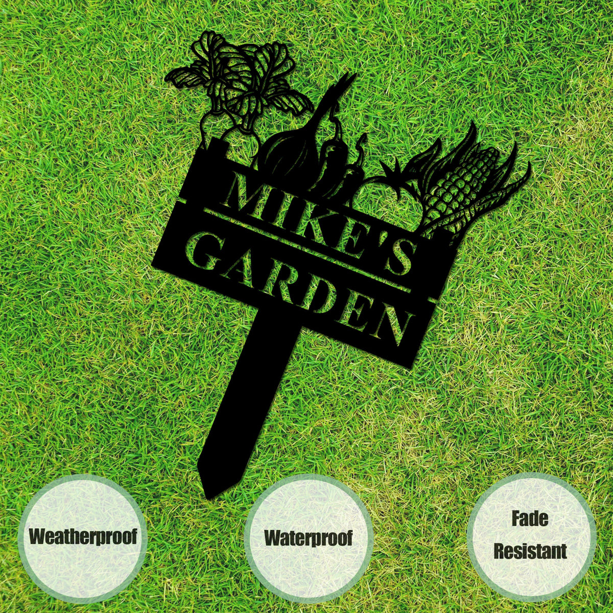 Custom Vegetables Garden Stake, Personalized Metal Garden Sign With Stake, Custom Garden Sign, Garden Decor, Gift for Gardener
