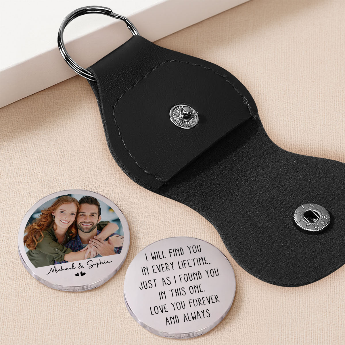 I Will Find You In Every Lifetime - Personalized Pocket Hug - Gift For Couple