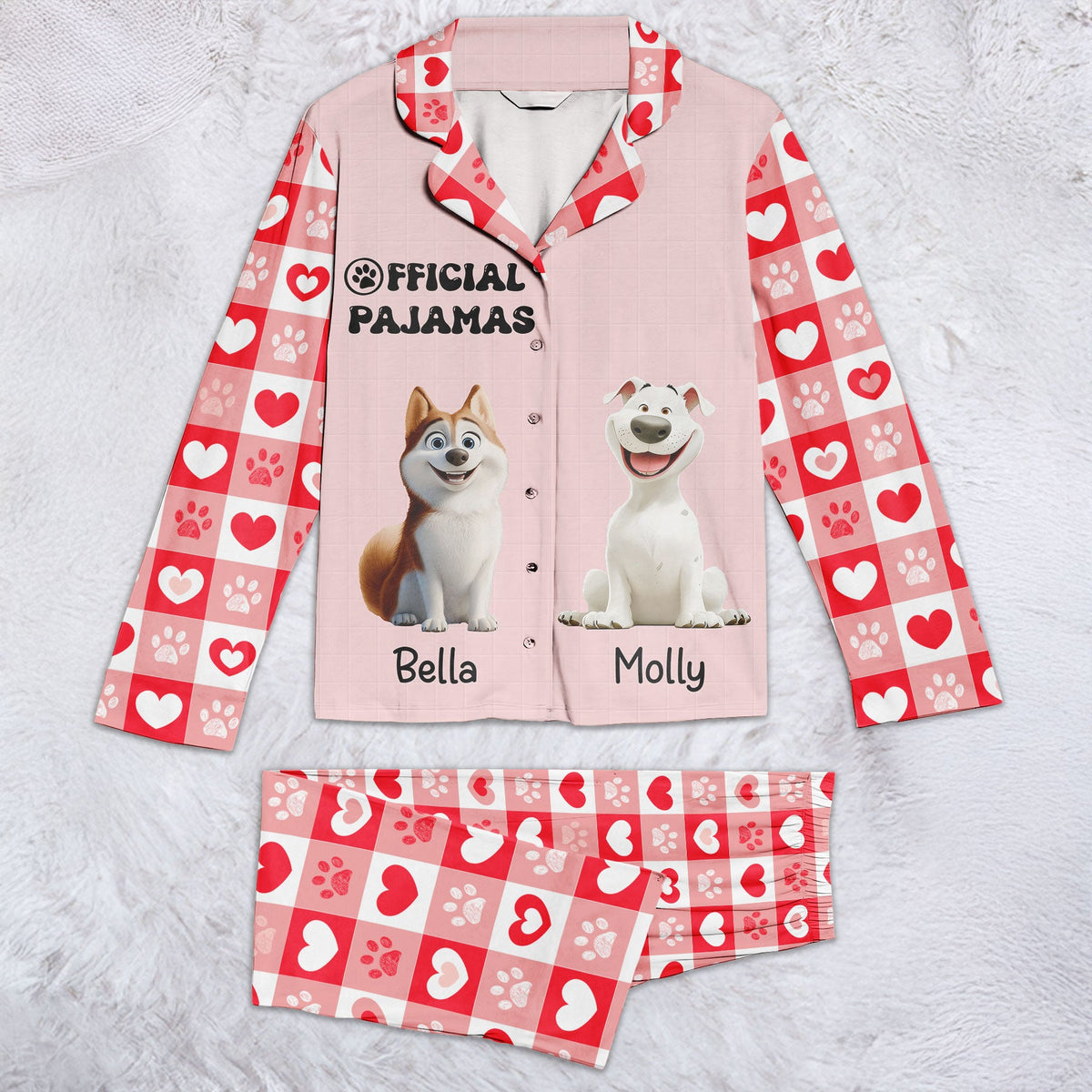 Official Pajamas Custom Pet 3D Character - Personalized Pajamas Set - Gift For Pet Lovers, Christmas Gift, Birthday Gift