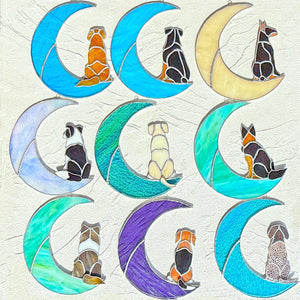 Personalized Dog Stained Glass Suncatcher, 113 Breeds Custom Dog Portrait from Photo, Dog Memorial Gift, Pet Loss Sympathy Gift Dog Mom Gift