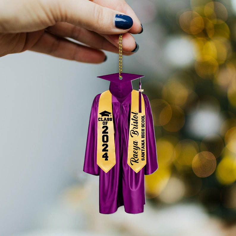 Personalized Graduation Ornament Gift, High School Graduation Gift, Grad Gifts, Mastered It Graduation Gift, 2025 College Graduation