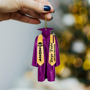 Personalized Graduation Ornament Gift, High School Graduation Gift, Grad Gifts, Mastered It Graduation Gift, 2024 College Graduation