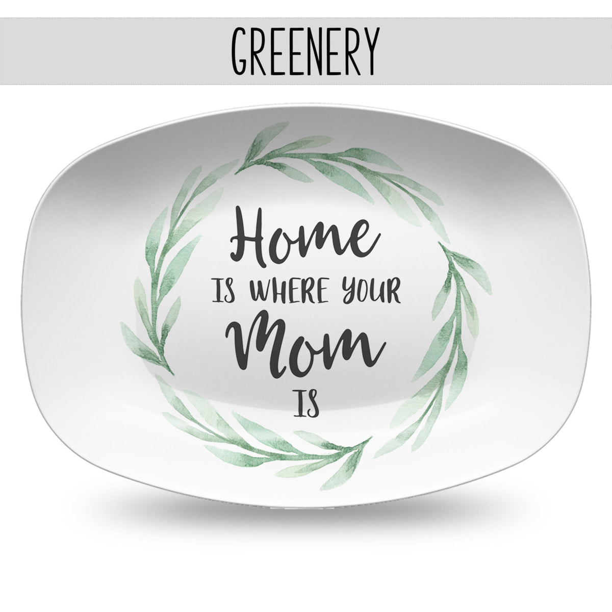 Home Is Where Your Mom Is, Mother's Day Personalized Platter, Custom Plate from Kids, Gift for Moms