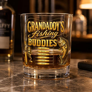 Papa's Fishing Buddies - Whisky Glass Names and Title