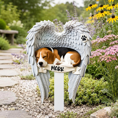 Personalized Beagle Dog Memorial Stake Pet Loss Gift Grave Marker Memorial Gift Garden Decor Pet Sympathy Gift