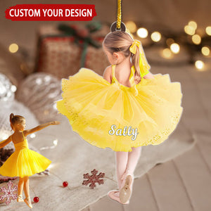Ballet Girl Personalized Christmas Ornament, Gift For Ballet Lover