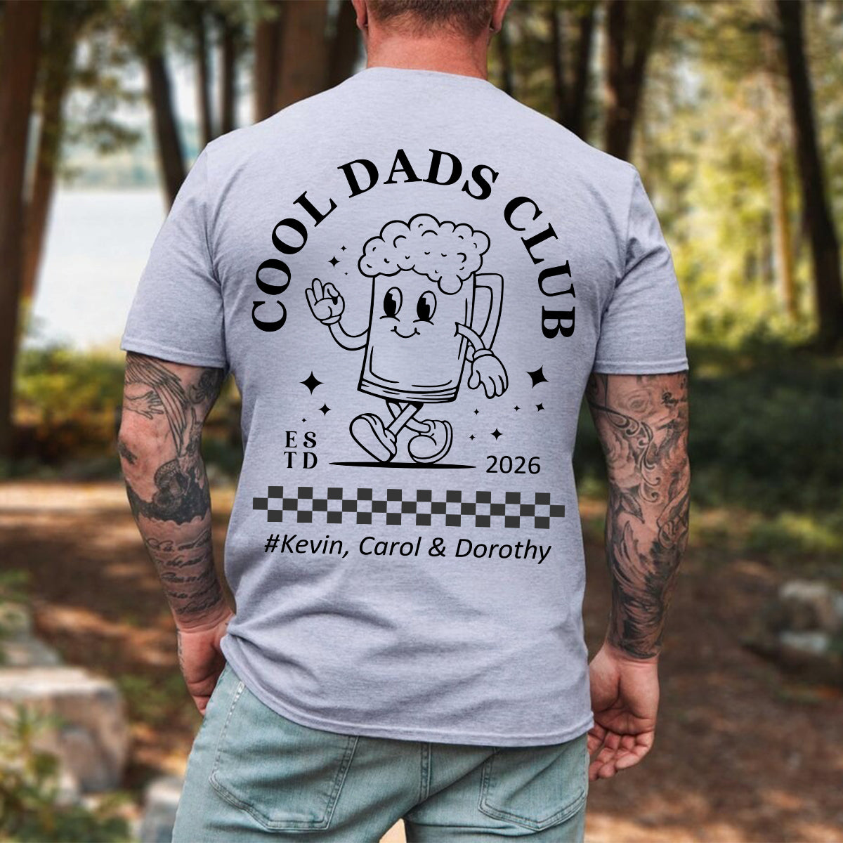 Cool Dad's Club - Personalized T-Shirt For Dad
