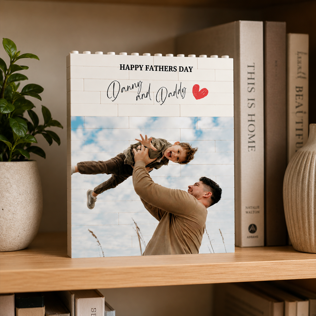 Custom Photo Puzzles Blocks Puzzles Birthday Gifts, Personalized Fathers Day Gifts for Dad