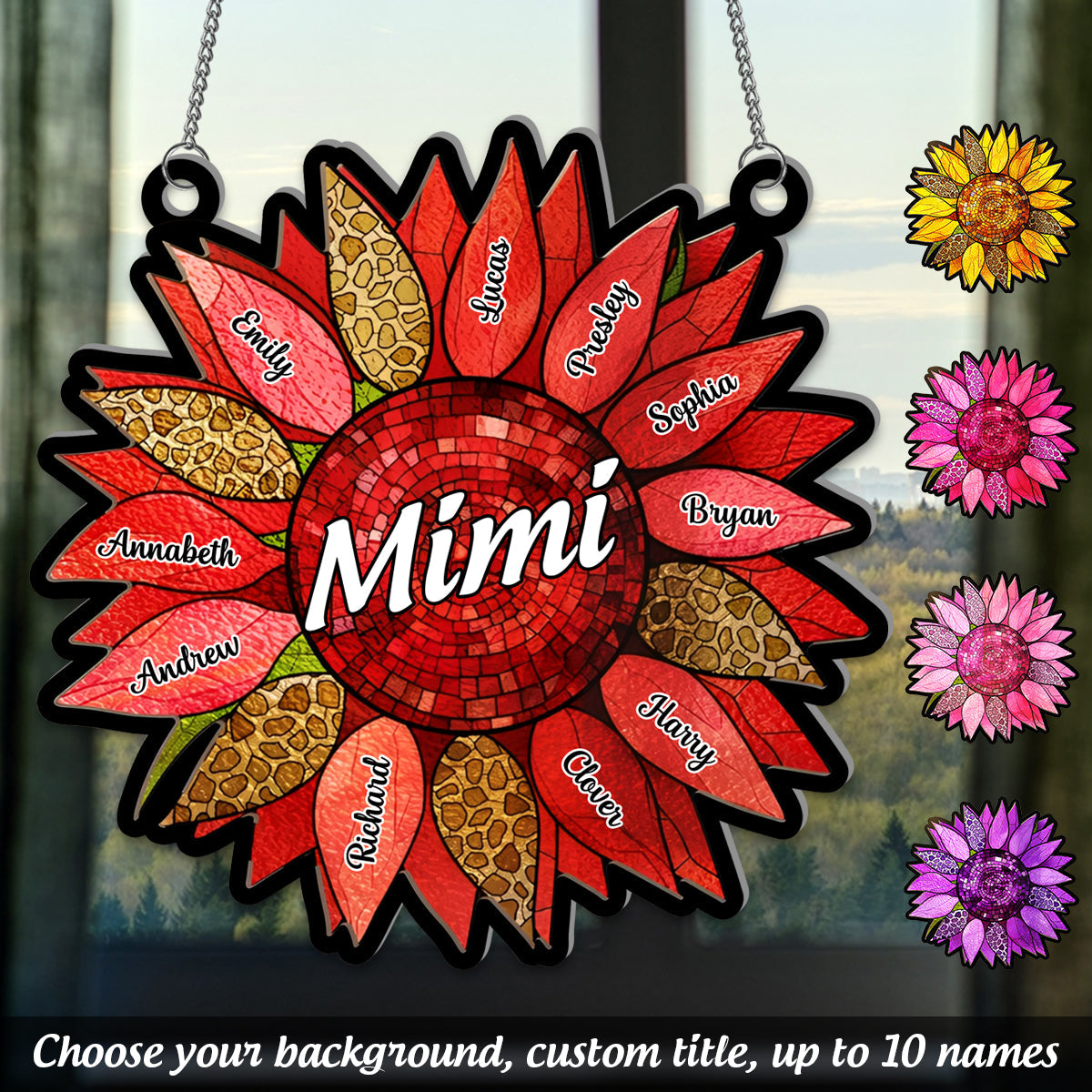 Personalized Sunflower Suncatcher Custom Grandma Name & Kids Names Gift 3_bc74a219-af3b-4cf4-9375-68d074e3fb3f.jpg