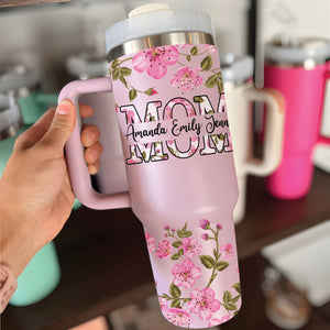 Floral Mom With Kids Name - Personalized Tumbler - Gift For Mother 3_2c3469dd-aded-4455-9ca4-07a65ffee97f.jpg?v=1713941631