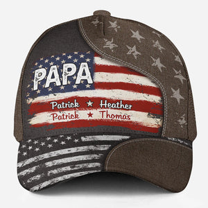 Proud To Be American - Personalized Classic Cap - Gift For Dad, Father's Day, Birthday Gift