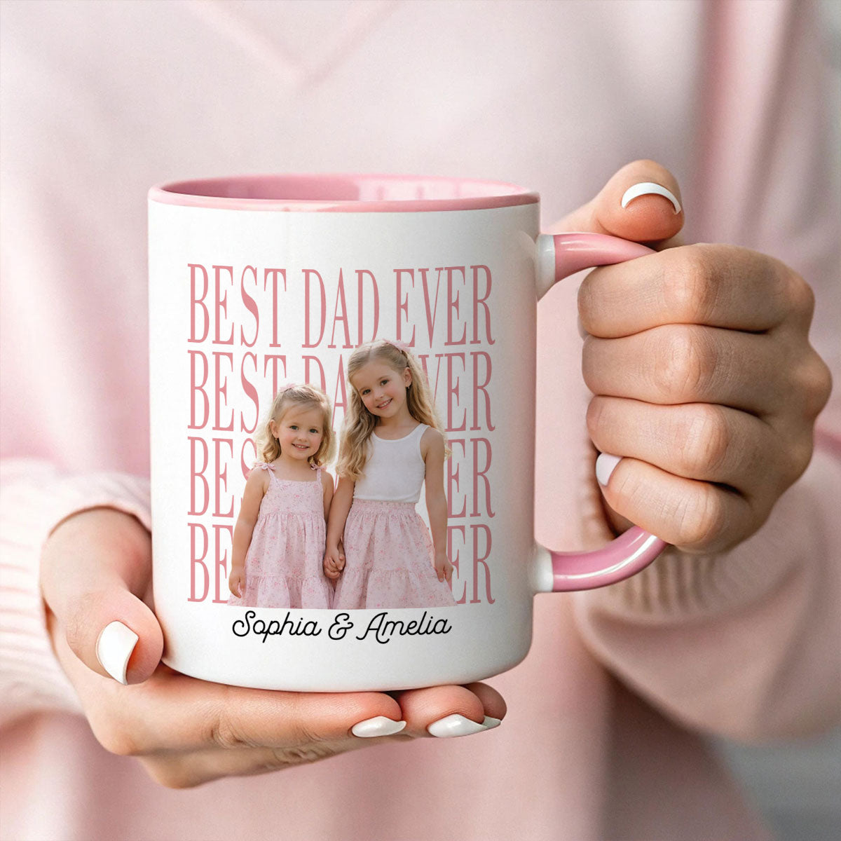 Personalized Best Dad Ever Cup, Father's Day Keepsake for Dad, New Dad Gift