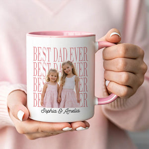 Personalized Best Dad Ever Cup, Father's Day Keepsake for Dad, New Dad Gift
