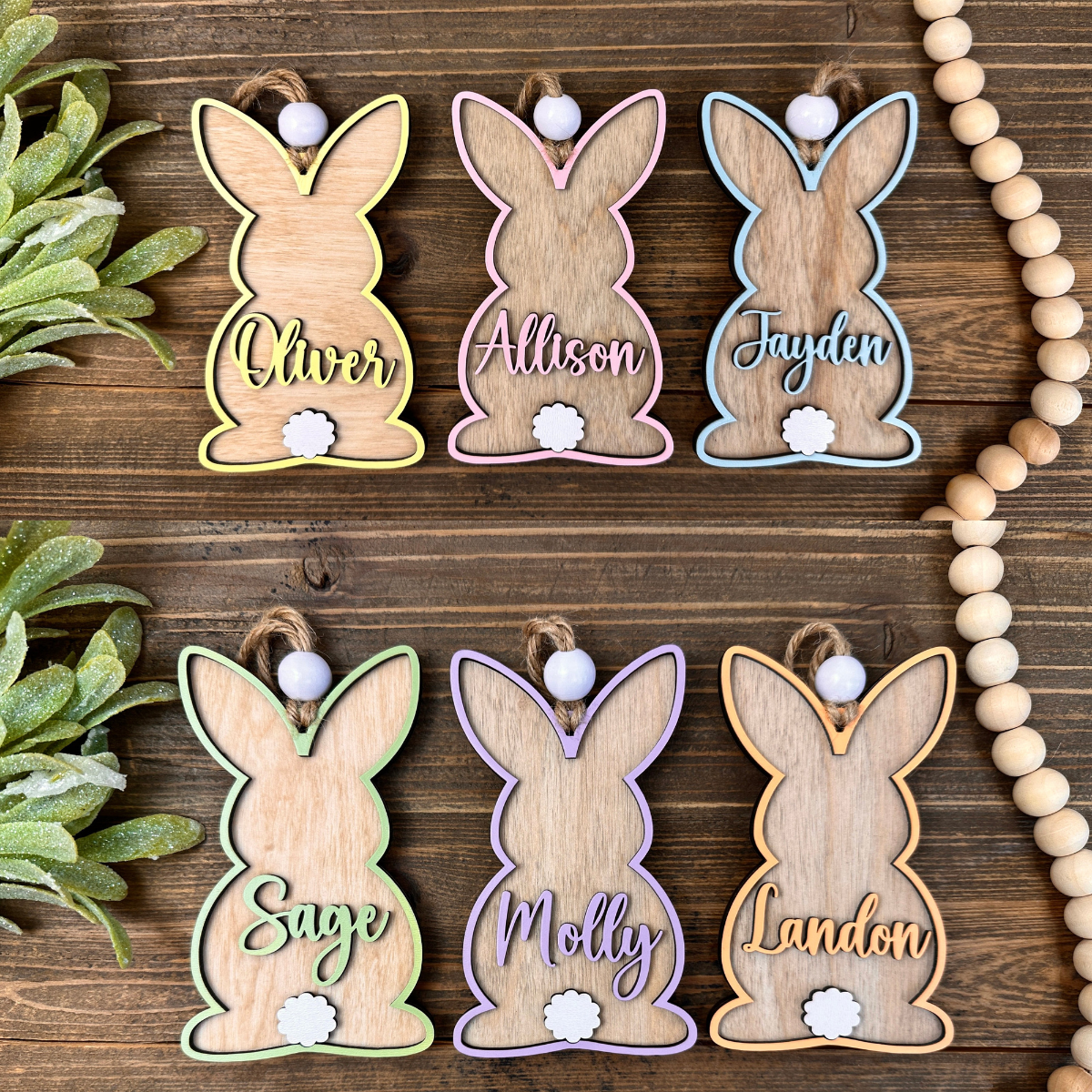 Custom 3D Easter Tag, Custom Easter Basket Tag, Personalized Easter Tag, Easter Bunny Name Tag, Easter Place Card, Spring Name Tag, Easter
