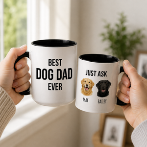 Personalized Dog Dad Mug, Gift For Dog Dad, Dog Dad Cup, Best Dog Dad Every Coffee Mug