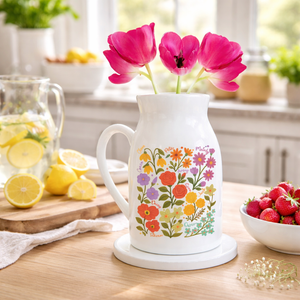 Personalized Grandma's Garden Vase, Mothers Day Gifts for Nana, Grandma's Garden Flower Vase, Custom Birth Flower Vase, Family Name Flower