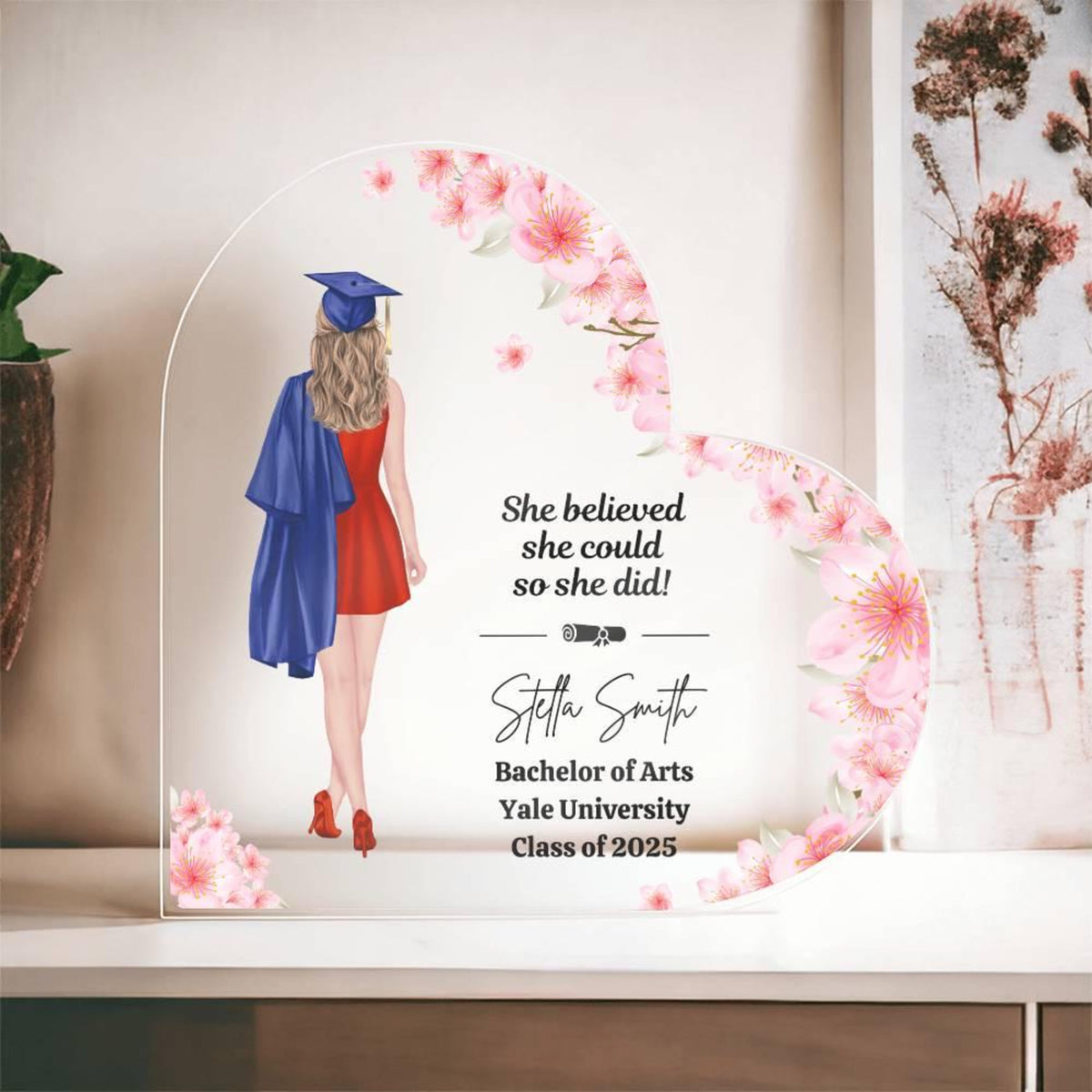 Personalized Graduation Gift for Daughter, Grad Gifts for Her, High school, College Graduation, Masters Degree