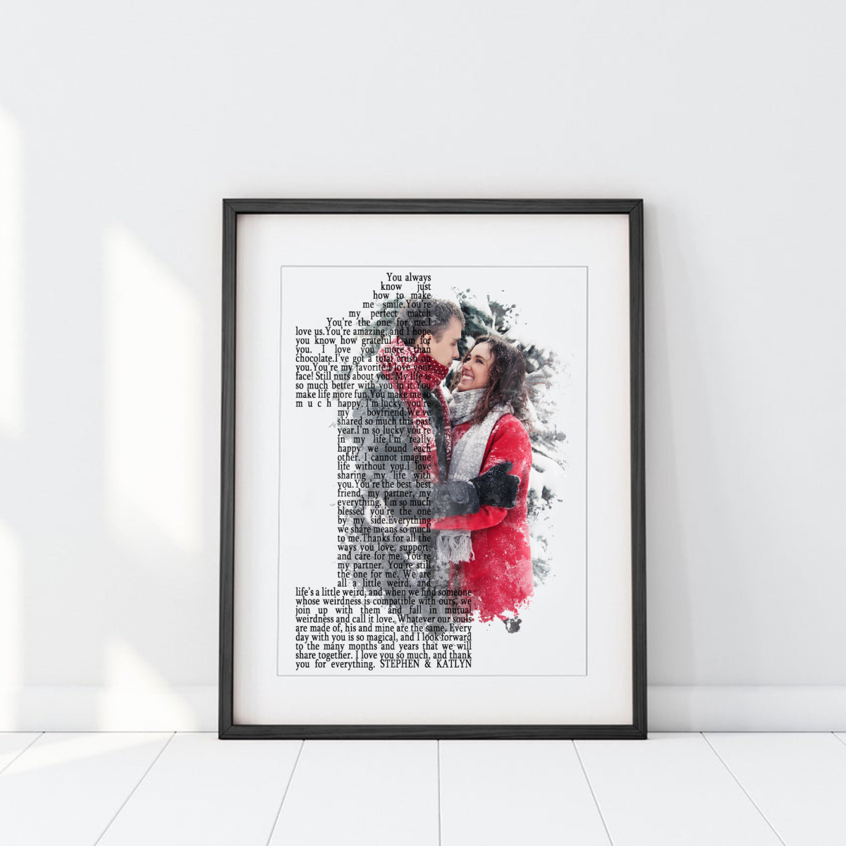 Personalize 1st Anniversary Gift for Boyfriend, 1 Year Anniversary Gift for Husband, First Year Together, Unique First Year Anniversary Gift